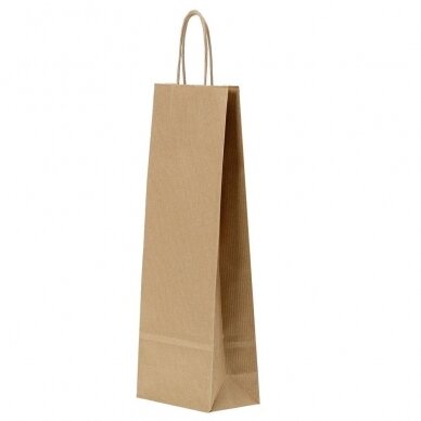 Paper bags for bottles with twist handles
