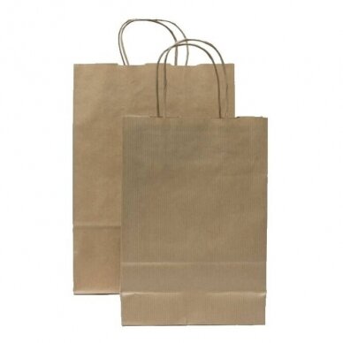 Paper bags, twisted paper handles, brown 1